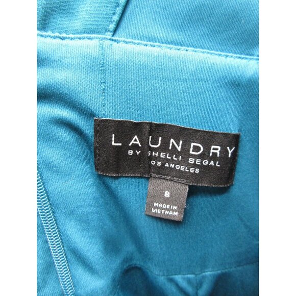 Laundry by Shelli Segal Dress 8 Sheath Padded Ruffled Cocktails Party - Picture 8 of 10